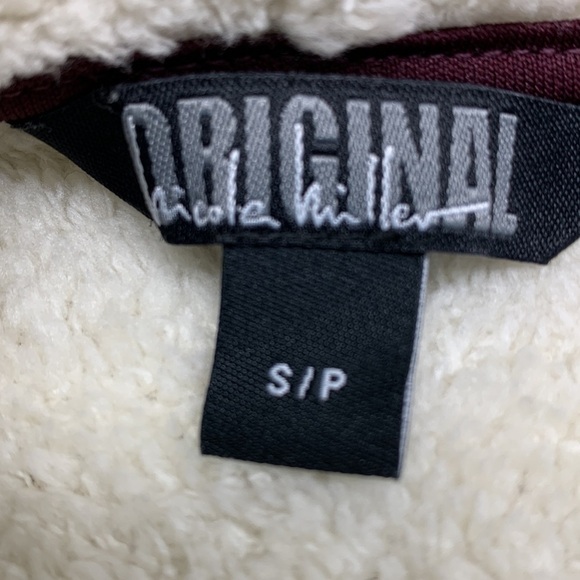 Nicole Miller Sherpa Lined Cardigan Size Small - Picture 3 of 8